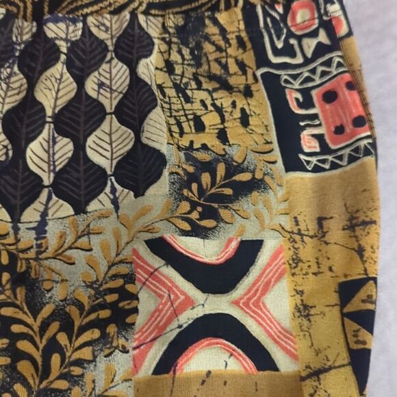 Vintage Softwear by Mark Singer abstract boho print skirt - Picture 3 of 9